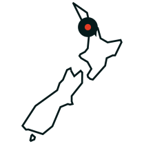 Mapa Auckland